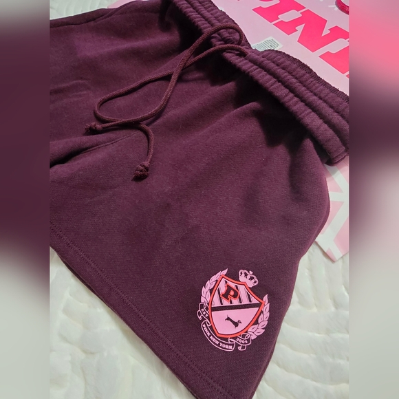 PINK IVY Fleece Sweat Short. Wild Rose. Size S - Picture 3 of 7